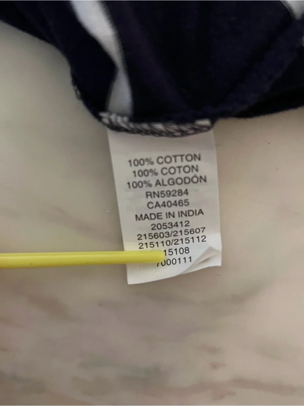 The Children’s Place Boys 4T Navy White Striped Hooded Henley Shirt Cotton